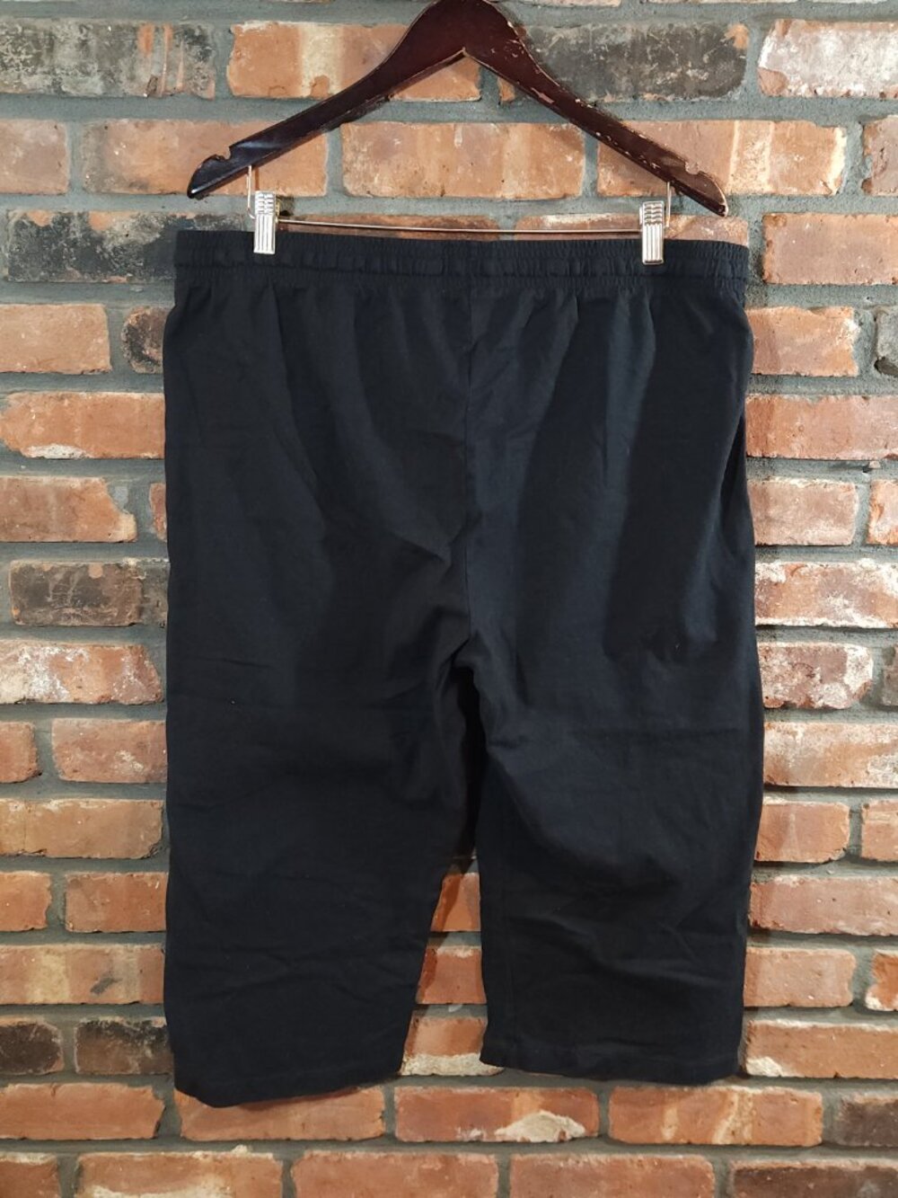 Champion Lightweight C Logo Lounge Capri in Black Athleisure Casual Women's XL - Picture 6 of 8